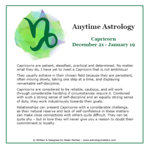 Anytime Astrology Capricorn