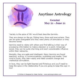 Anytime Astrology Gemini